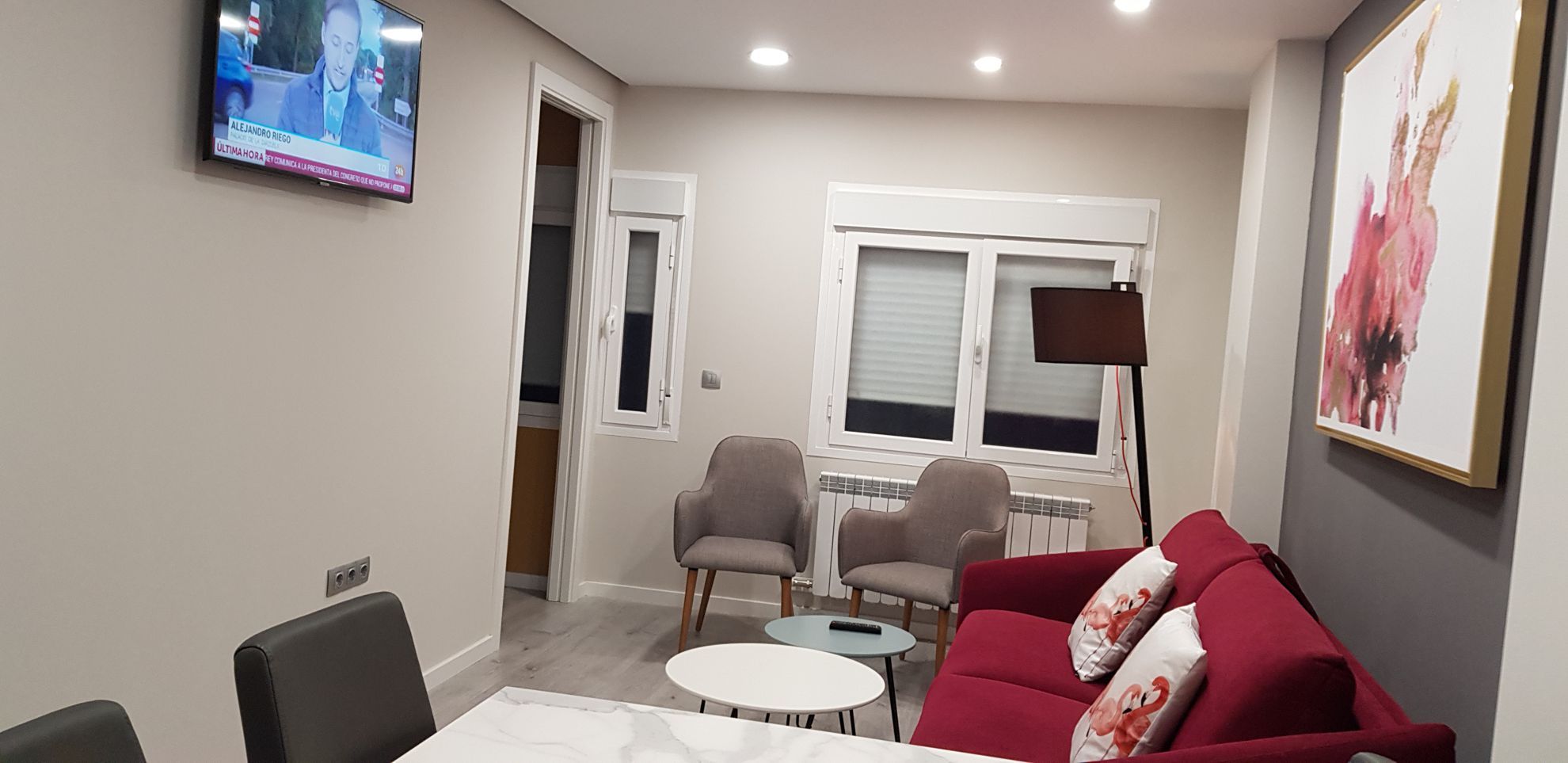 sofá coma en apartamento Zaragoza centro Natura